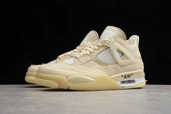 air jordan 4 retro o-w sail cv9388-100