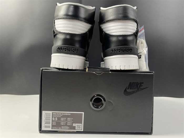 nike dunk high ambush black white cu7544-001