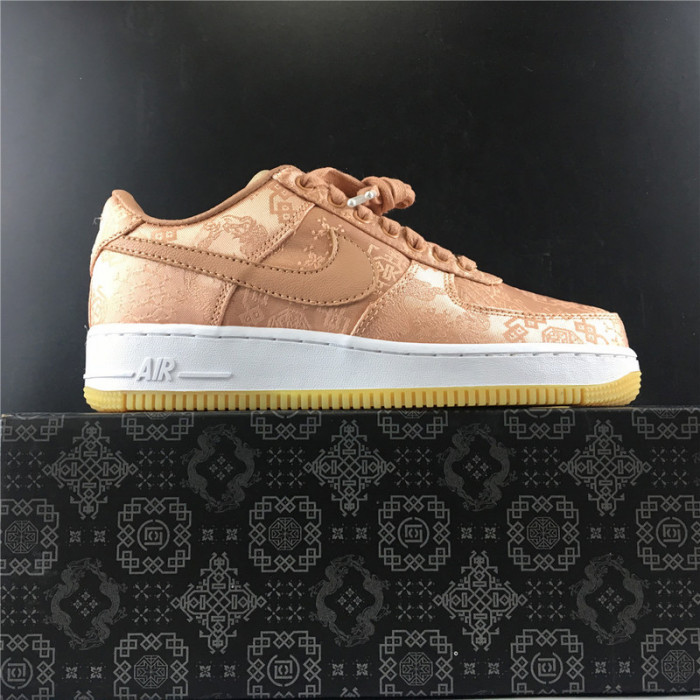 air force 1 low clot rose gold silk cj5290-600