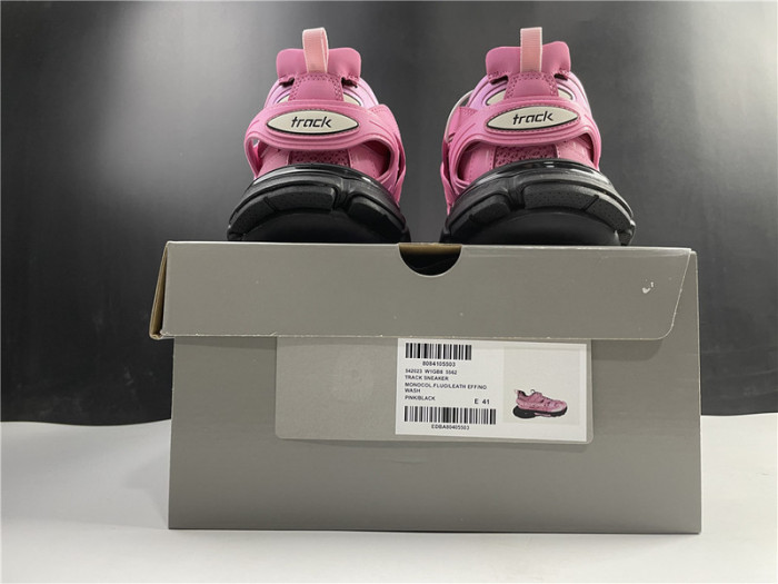 Ba*len*cia*ga track trainer pink black 542023w1gb85542