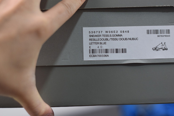 blcg sneaker triple.s.gomma blue 536737 w06e2 0848