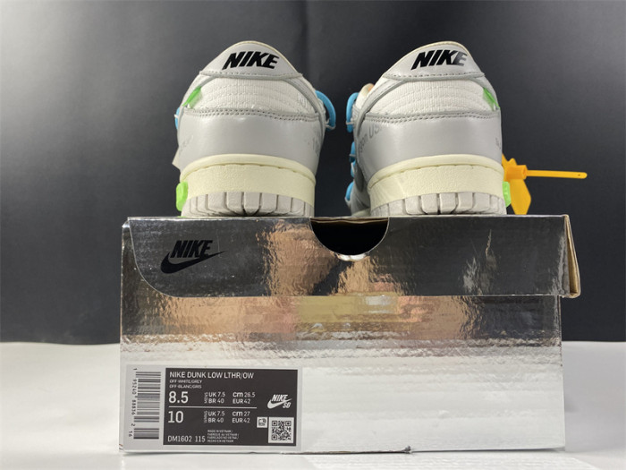 nike dunk low o-w lot 2 dm1602-115