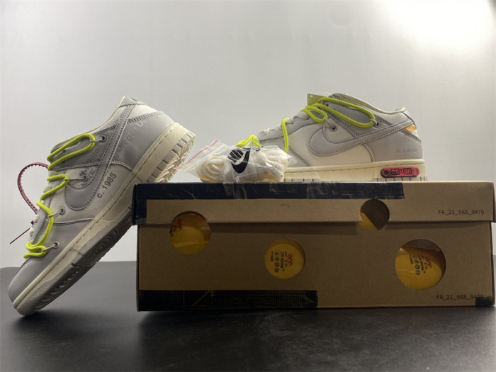 nike dunk low o-w lot 8 dm1602 106