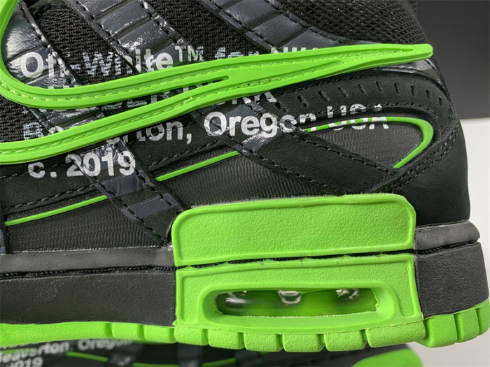 o-w nike air rubber dunk “”green strike“ cu6015-001