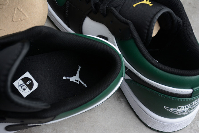 jordan 1 low green toe - 553558-371