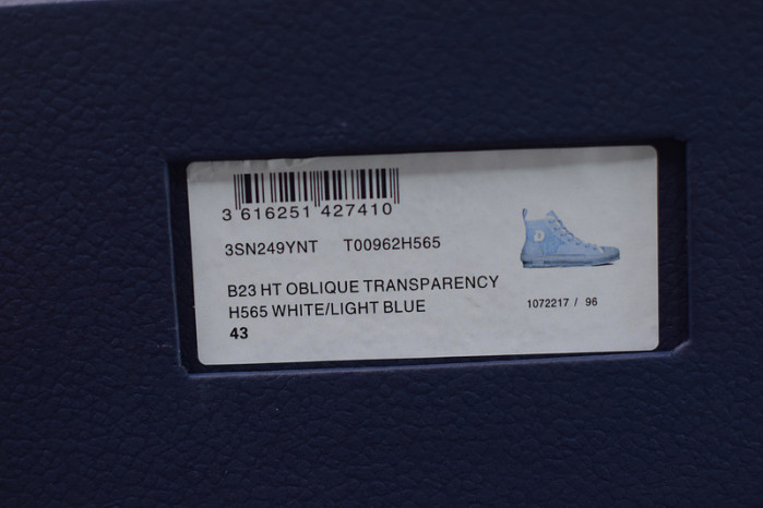 D*or b23 oblique high top sneaker