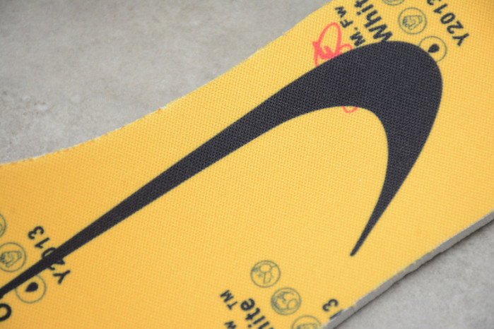 o-w nike air rubber dunk “university gold” cu6015-700