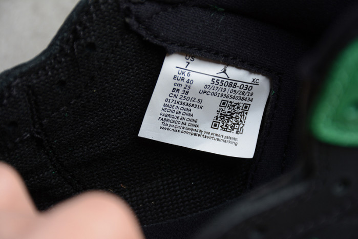 jordan 1 retro high pine green black 555088-030