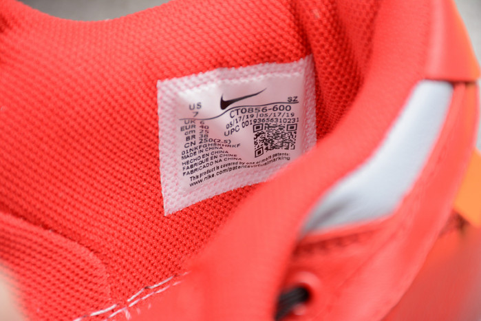 nike dunk low o-w university red ct0856-600