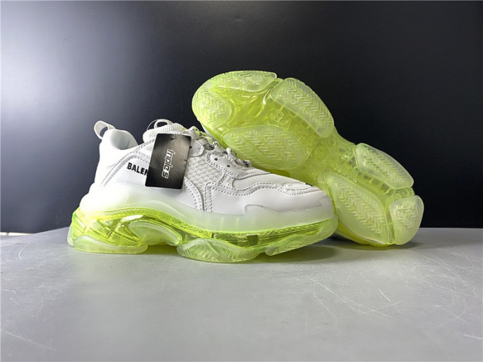 blcg sneaker triple.s.gomma fluorescent white 544351 w09o1 0828