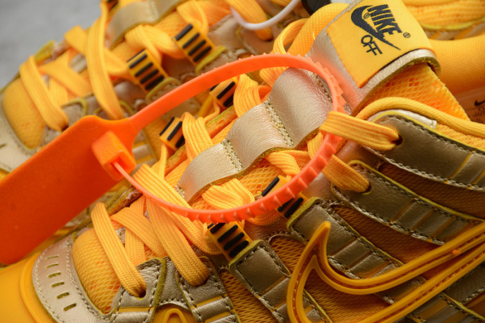 o-w nike air rubber dunk “university gold” cu6015-700