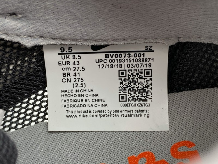 nike ld waffle sacai black anthracite white bv0073-001