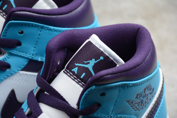 jordan 1 mid hornets 554724-415