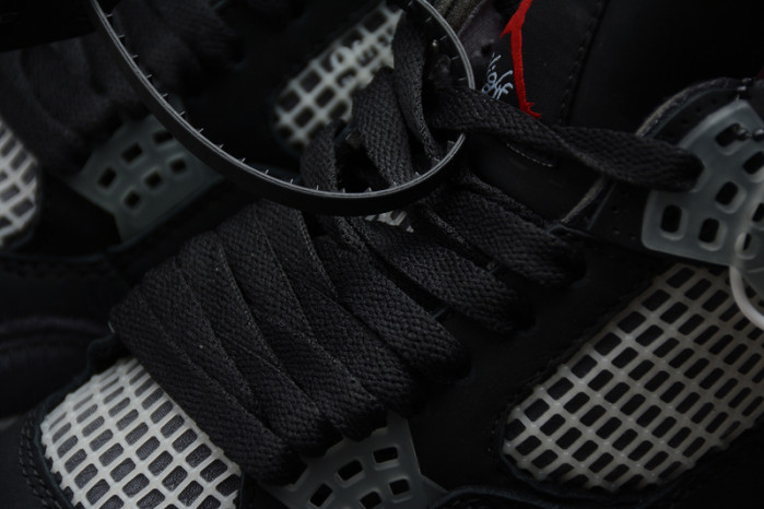 o-w x air jordan 4 “bred” cv9388-001