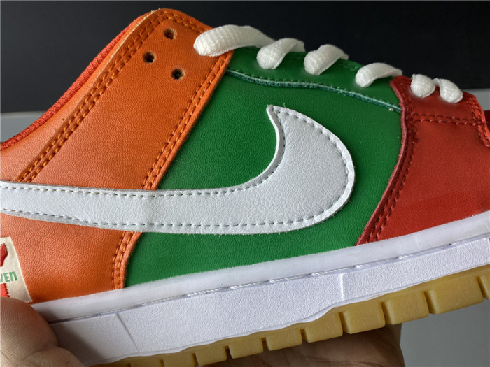 nike sb dunk low red orange green cz5130-600