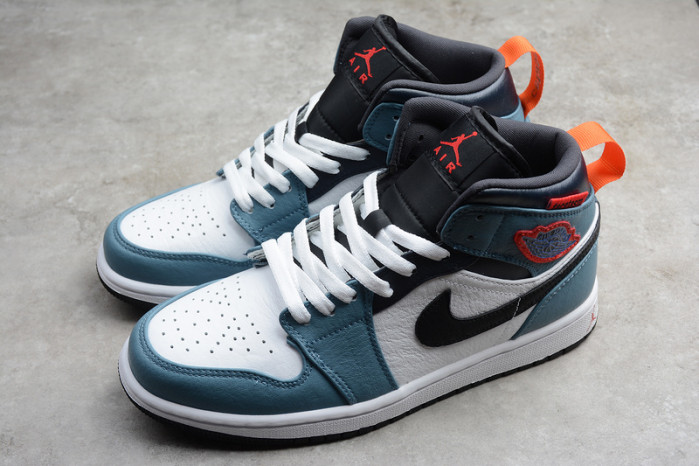 F**etasm x jordan 1 mid fearless blue white cu2802-100