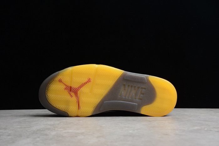 air jordan 5 retro o-w black/muslin-fire red ct8480-001