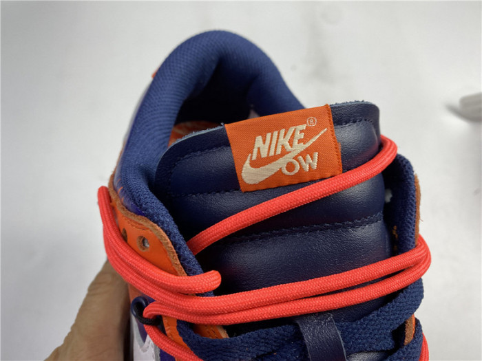 o-w x nike sb dunk low orange perple white ct0856-801