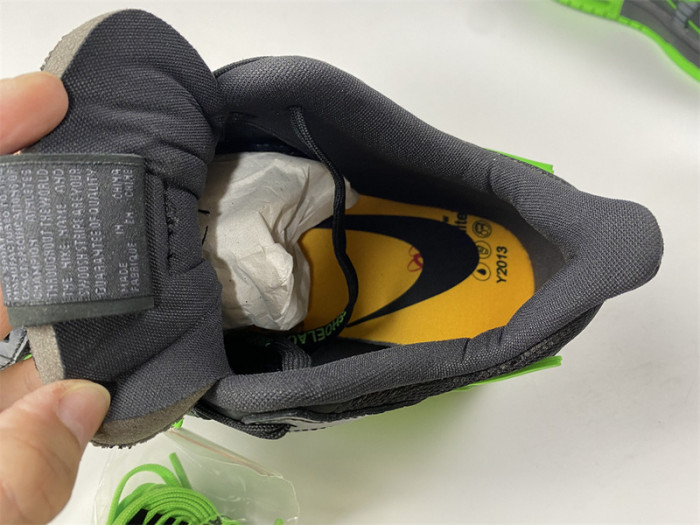 o-w nike air rubber dunk “”green strike“ cu6015-001