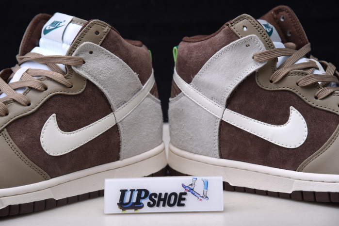 nike dunk high light chocolate dh5348-100