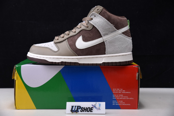 nike dunk high light chocolate dh5348-100