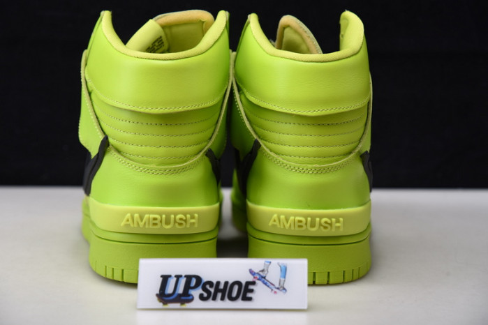 nike dunk high ambush flash lime cu7544-300