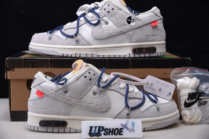 nike dunk low o-w lot 18 dj0950-112