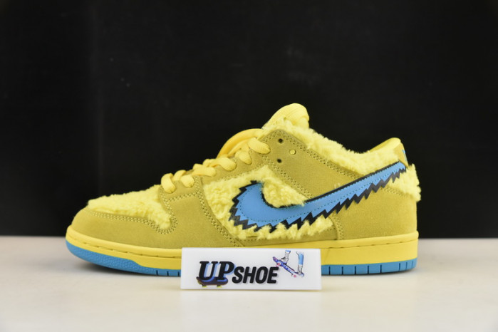 grateful dead x nike sb dunk low yellow bear cj5378-700