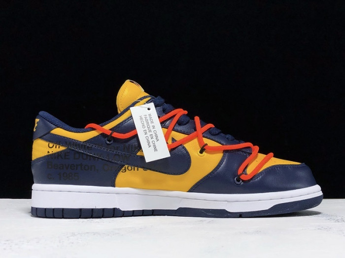 nike dunk low o-w michigan ct0856-700