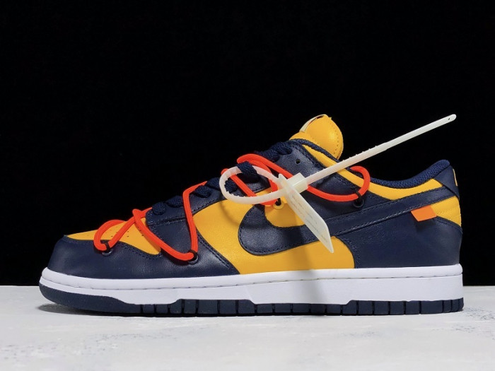 nike dunk low o-w michigan ct0856-700