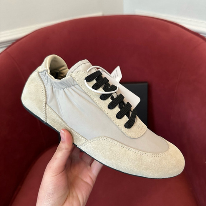 Prada Collapse Re-Nylon suede sneakers