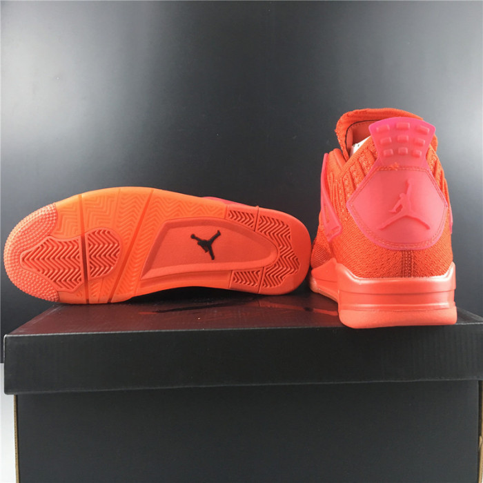 air jordan 4 flyknit “red” aq3559-600