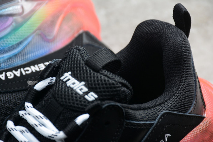 blcg sneaker triple.s.gomma black-rainbow noir
