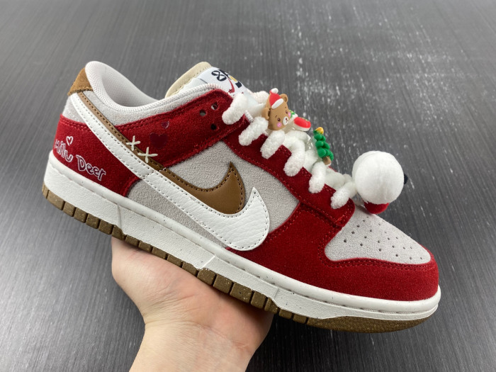 nike sb dunk low 85 christmas white red brown green do9457-112