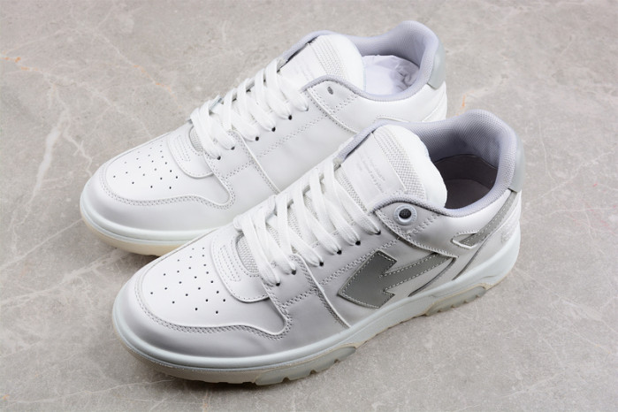 o-w out of office low-top leather sneakers